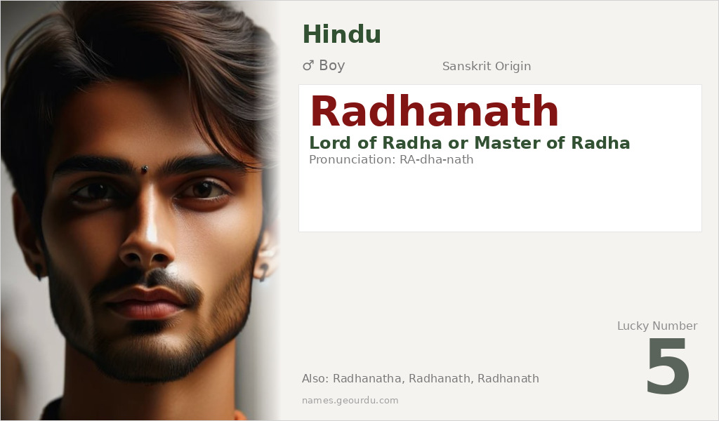 Radhanath Name Meaning and Details
