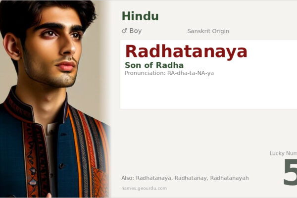 Radhatanaya Meaning — Origin, Gender & Details (2025)