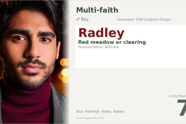 Radley Name Meaning — Origin, Gender & Details (2025)