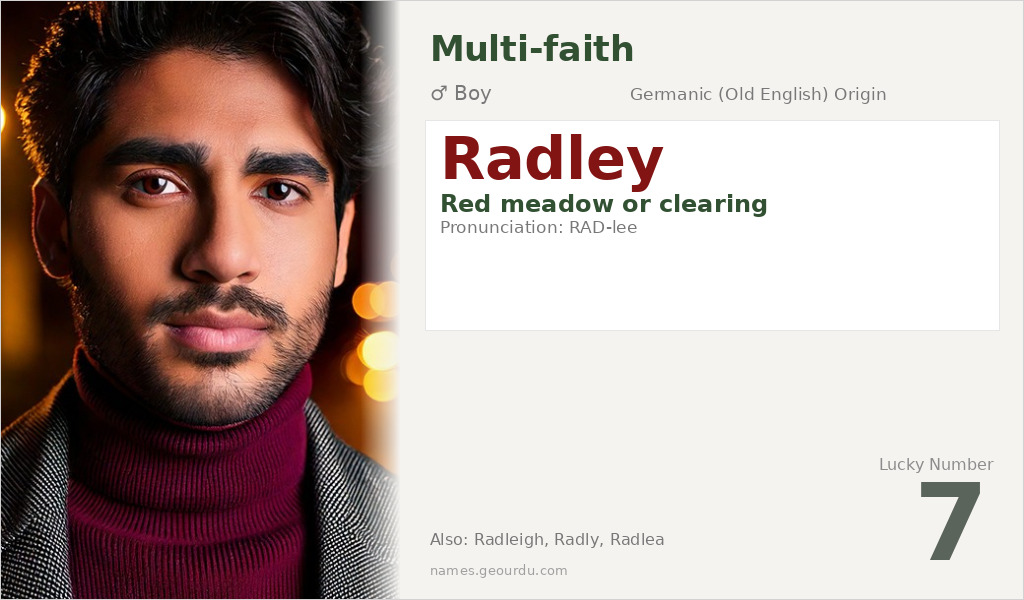 Radley Name Meaning and Details