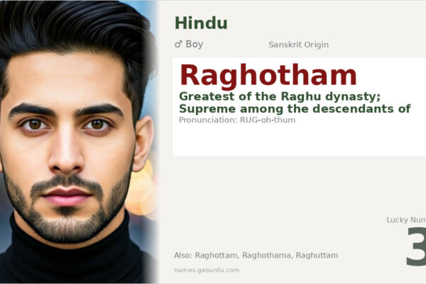 Raghotham Name Meaning — Sanskrit Origin, Boy Name & Royal Heritage (2025)