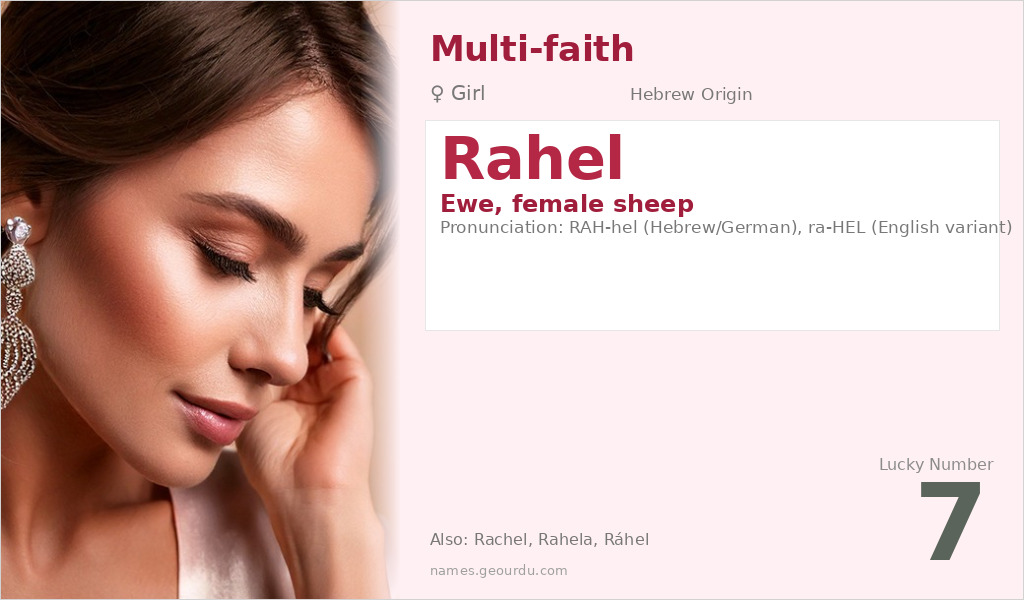 Rahel Name Meaning and Details
