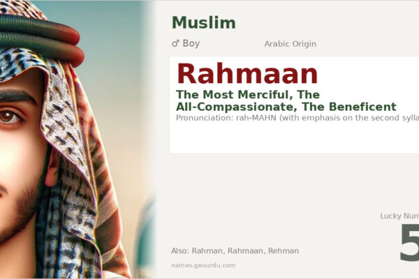 Rahmaan Name Meaning — Arabic Origin, Islamic Significance & Details (2025)