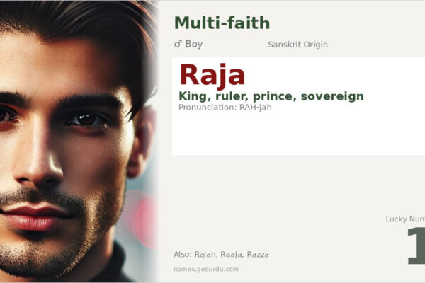 Raja Name Meaning — King, Origin & Details (2025)