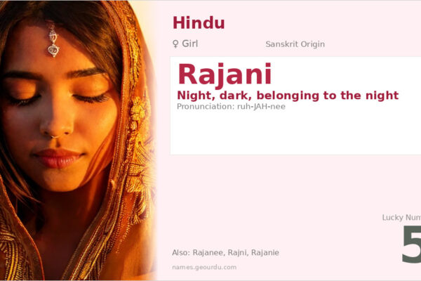 Rajani Name Meaning — Sanskrit Origin, Girl Name & Details (2025)