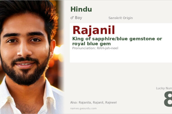 Rajanil Name Meaning — Sanskrit Origin, Boy Hindu Name & Details (2025)