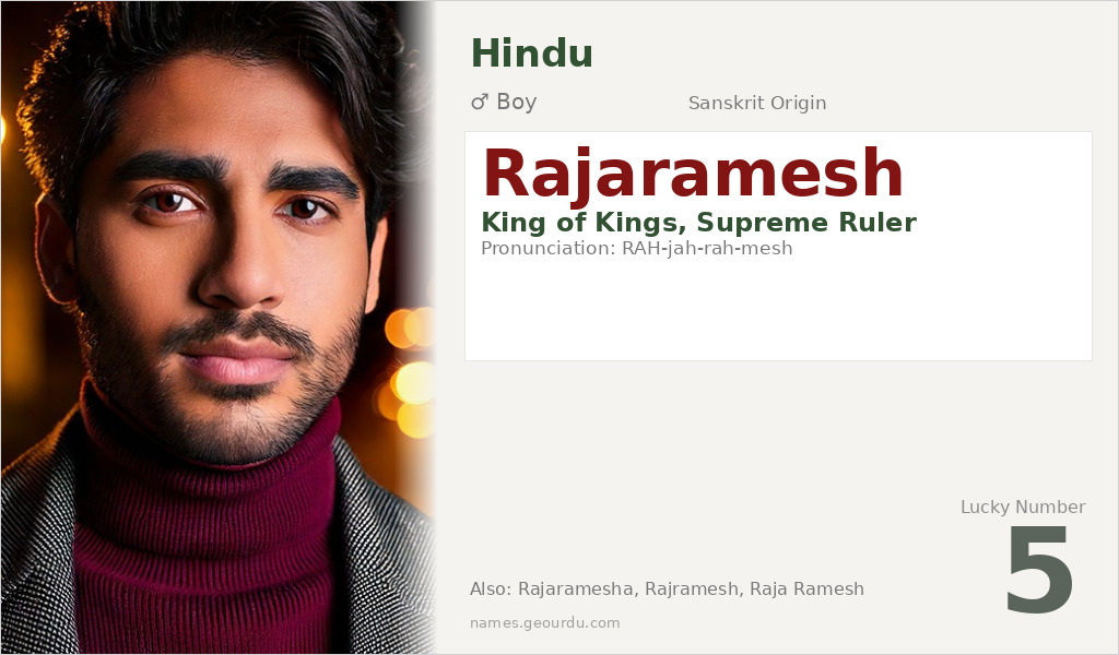 Rajaramesh Name Meaning and Details
