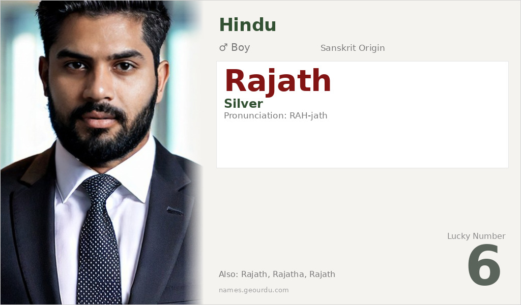 Rajath Name Meaning and Details