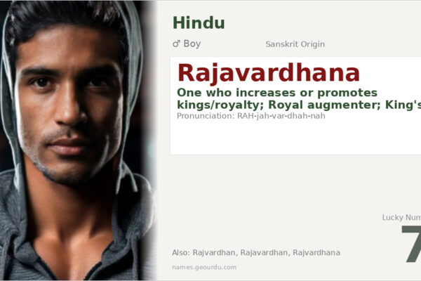 Rajavardhana Name Meaning — Sanskrit Origin, Boy Name & Details (2025)