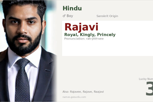 Rajavi Name Meaning — Sanskrit Origin, Royal Meaning & Details (2025)