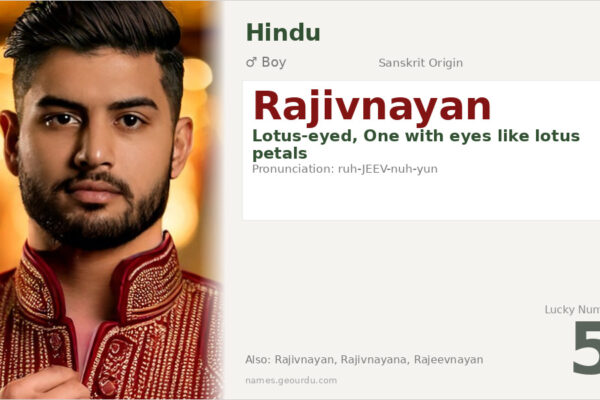 Rajivnayan Meaning — Lotus-eyed, Sanskrit Origin & Details (2025)