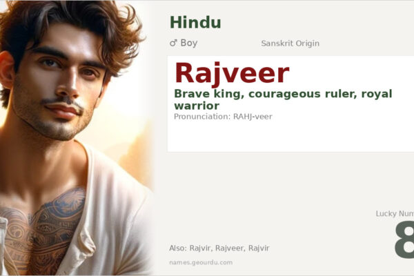 Rajveer Name Meaning — Brave King Origin, Hindu Boy Name Details (2025)