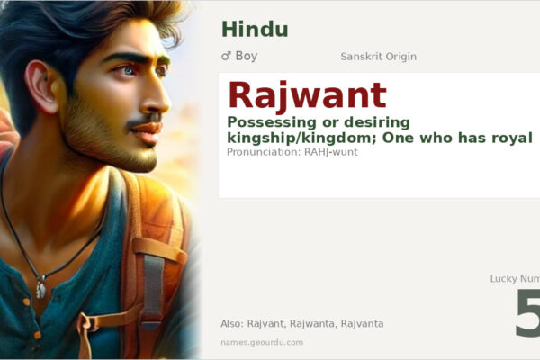Rajwant Name Meaning — Sanskrit Origin, Boy Name & Details (2025)