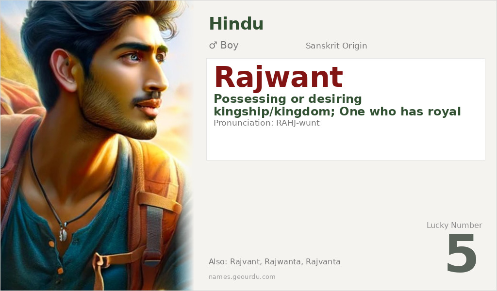Rajwant Name Meaning and Details