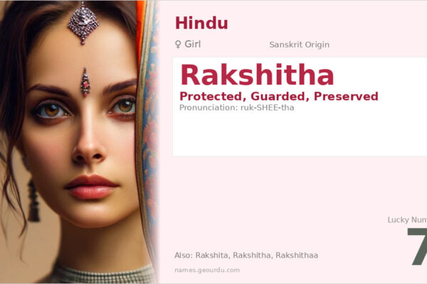 Rakshitha Name Meaning — Sanskrit Origin, Girl Name & Details (2025)