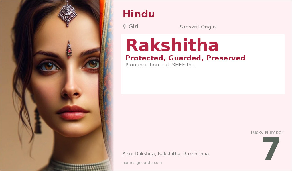 Rakshitha Name Meaning and Details