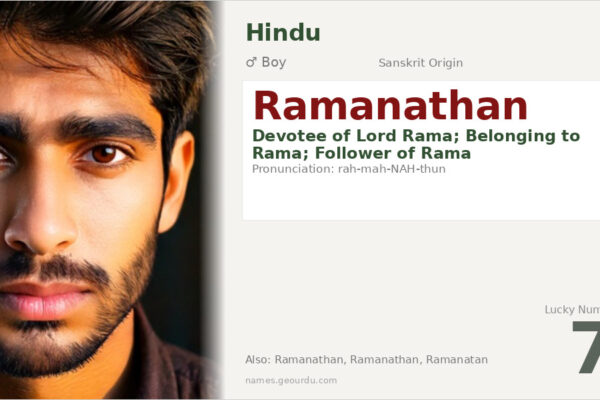Ramanathan Name Meaning — Sanskrit Origin, Boy Hindu Name & Details (2025)