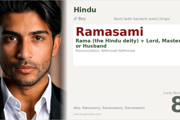 Ramasami Meaning — Tamil Origin, Hindu Boy Name & Details (2025)