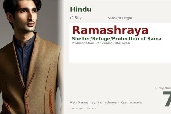 Ramashraya Meaning — Sanskrit Origin, Boy Name & Details (2025)