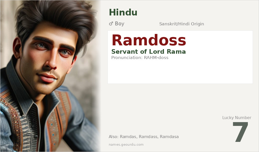 Ramdoss Name Meaning and Details