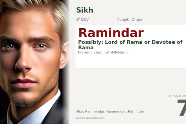 Ramindar Name Meaning — Punjabi/Sikh Origin, Boy Name & Details (2025)