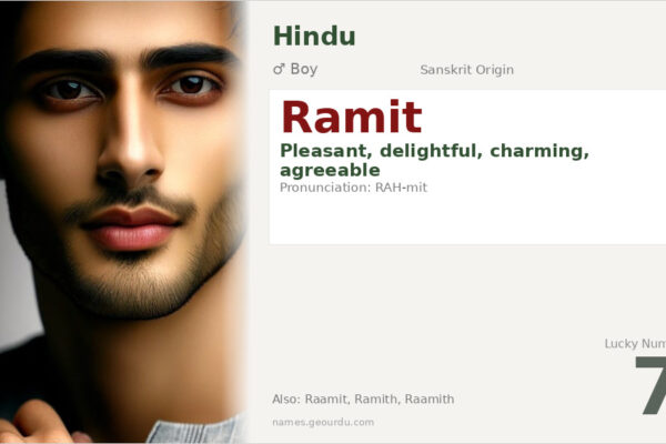 Ramit Name Meaning — Sanskrit Origin, Boy Name & Details (2025)
