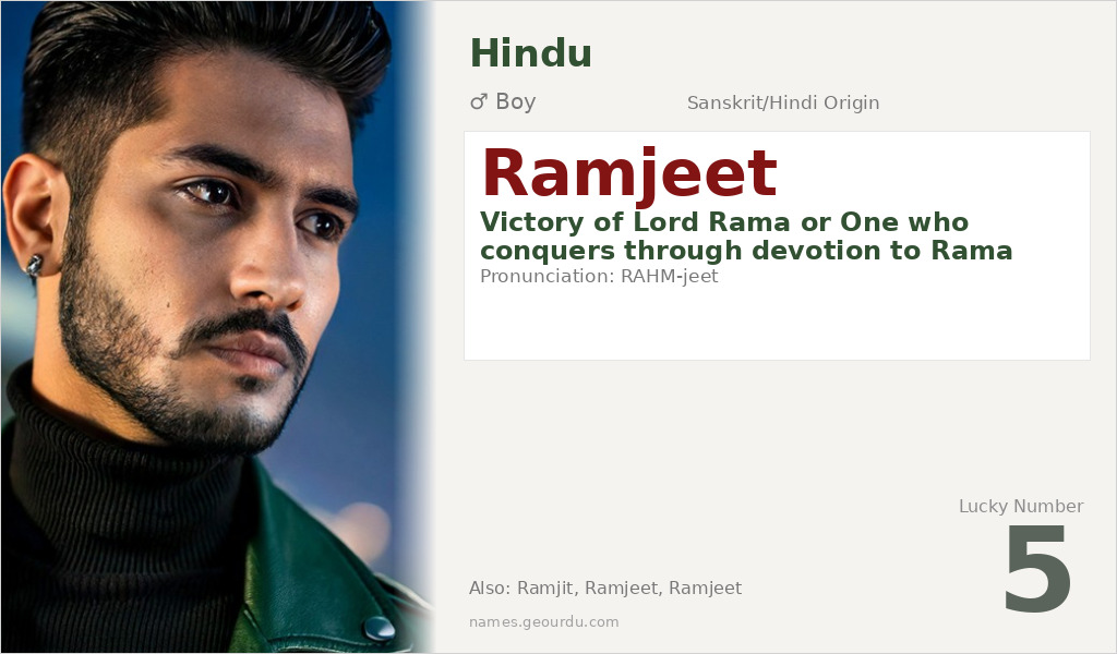 Ramjeet Name Meaning and Details