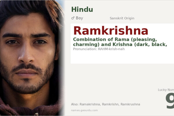 Ramkrishna Name Meaning — Sanskrit Origin, Hindu Boy Name & Details