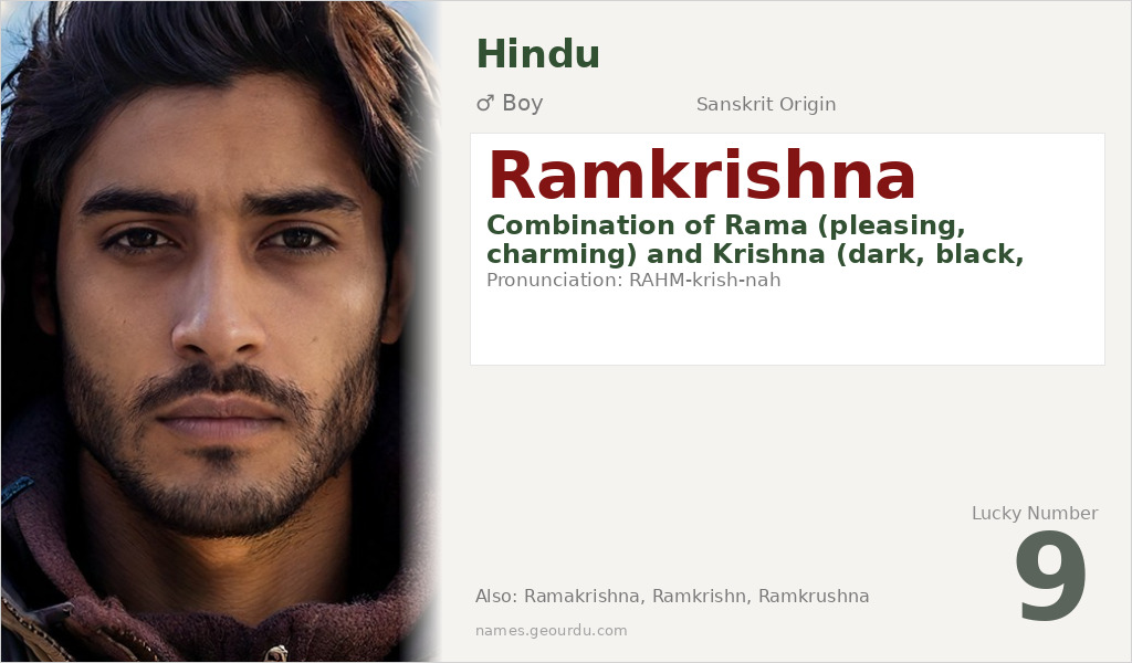 Ramkrishna Name Meaning and Details