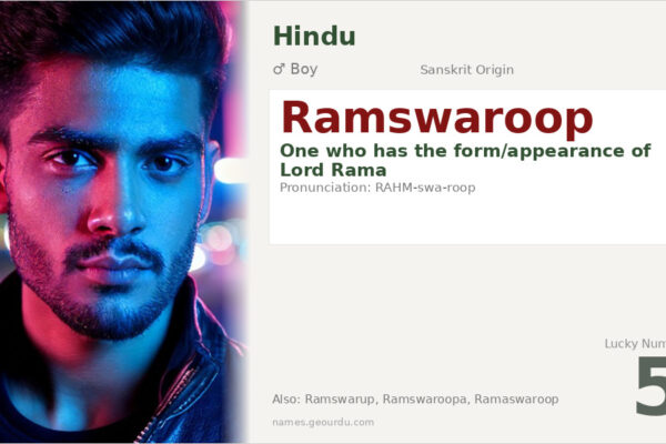 Ramswaroop Meaning — Origin, Gender & Details (2025)