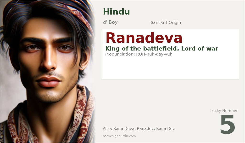 Ranadeva Name Meaning and Details