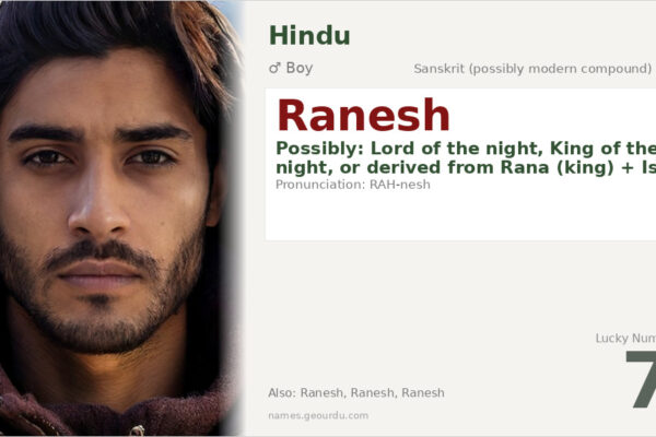 Ranesh Name Meaning — Origin, Gender & Details (2025)
