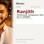 Ranjith Name Meaning and Details
