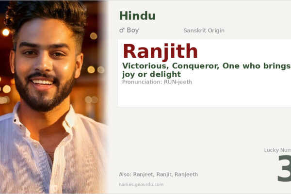 Ranjith Name Meaning — Sanskrit Origin, Boy Name & Details (2025)