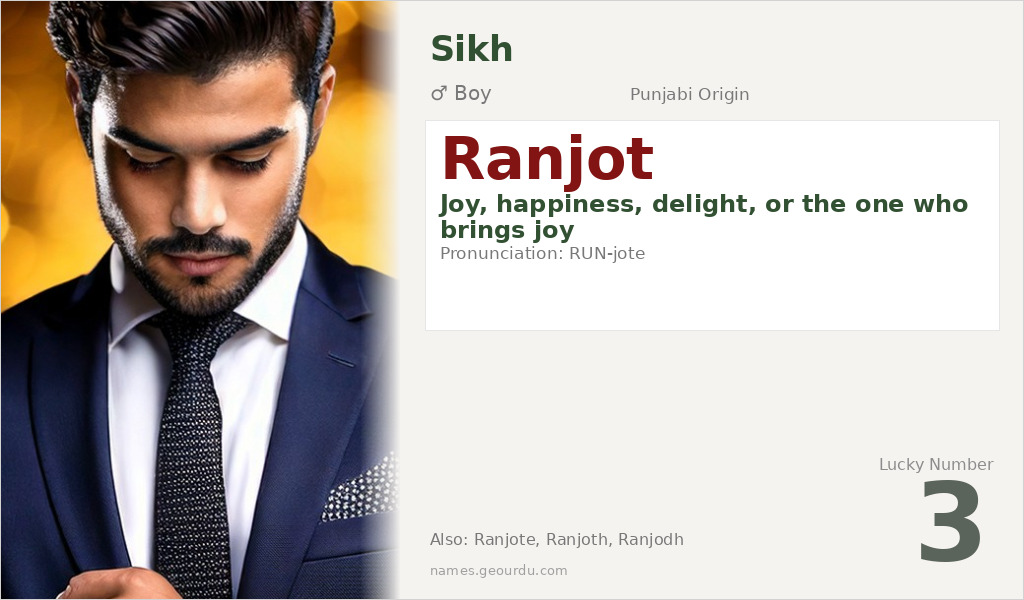 Ranjot Name Meaning and Details