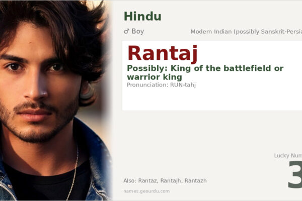 Rantaj Name Meaning — Origin, Gender & Details (2025)