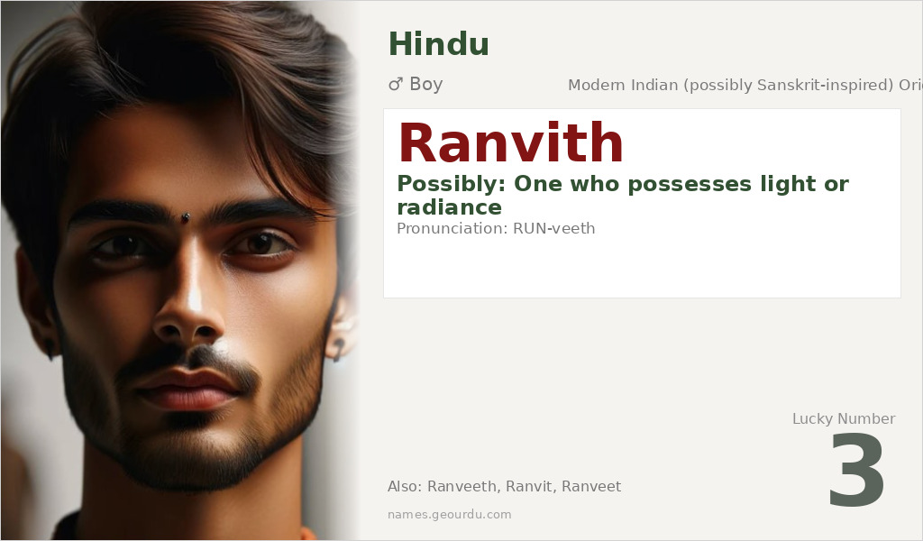 Ranvith Name Meaning and Details