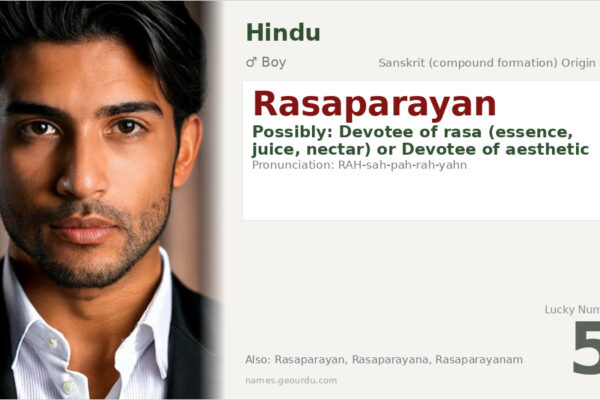 Rasaparayan Meaning — Origin, Gender & Details (2025)