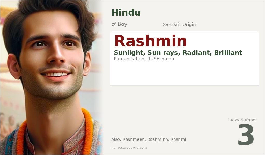Rashmin Name Meaning and Details