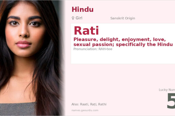 Rati Name Meaning — Sanskrit Origin, Goddess of Love & Details (2025)