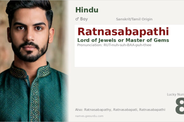 Ratnasabapathi Meaning — Origin, Gender & Details (2025)