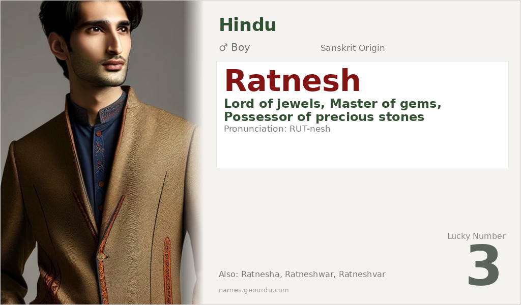 Ratnesh Name Meaning and Details