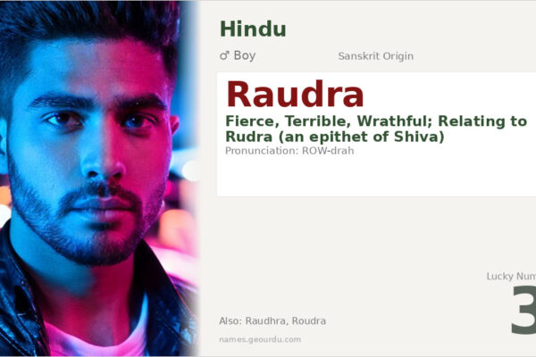Raudra Name Meaning — Sanskrit Origin, Boy Hindu Name & Details (2025)