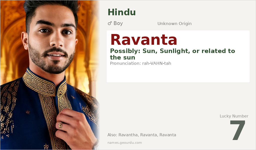 Ravanta Name Meaning and Details