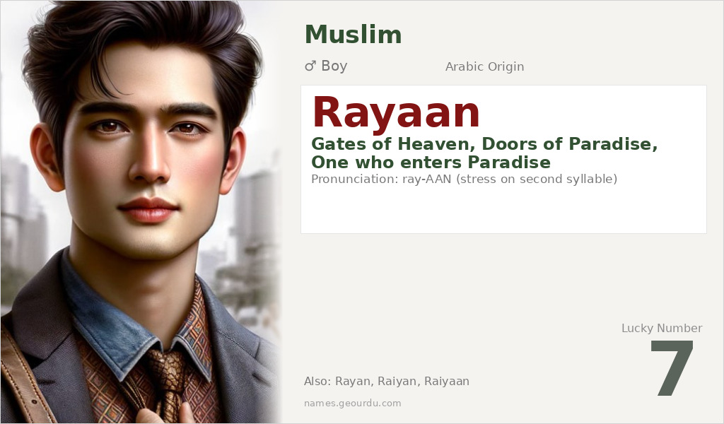 Rayaan Name Meaning and Details