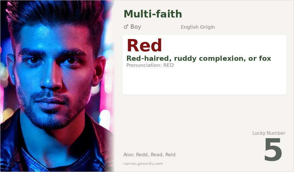 Red Name Meaning and Details