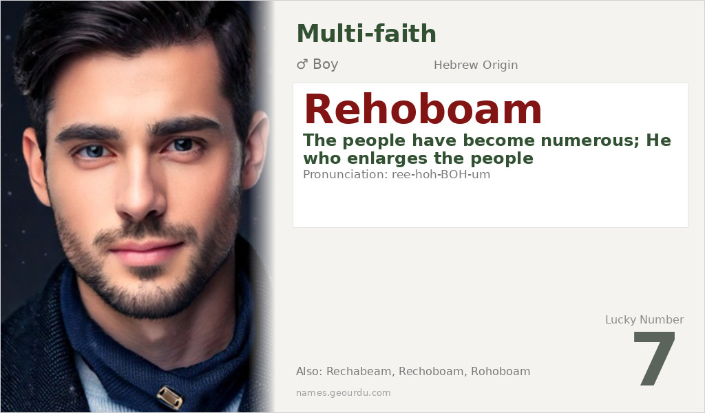 Rehoboam Name Meaning and Details