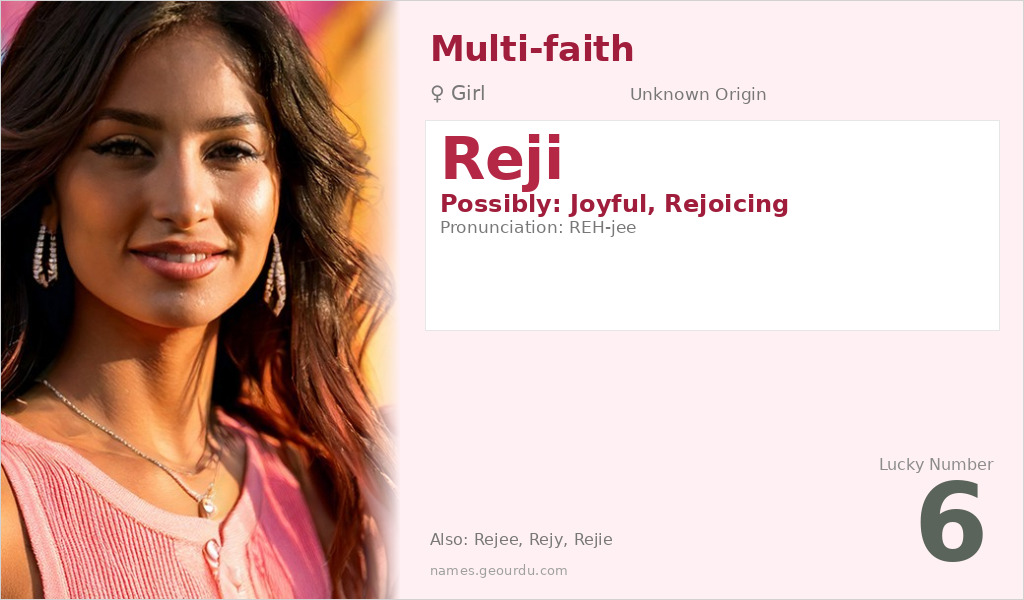 Reji Name Meaning and Details