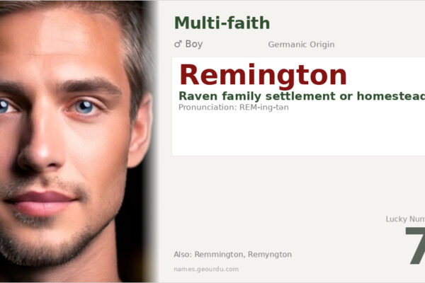 Remington Name Meaning — Origin, Gender & Details (2025)