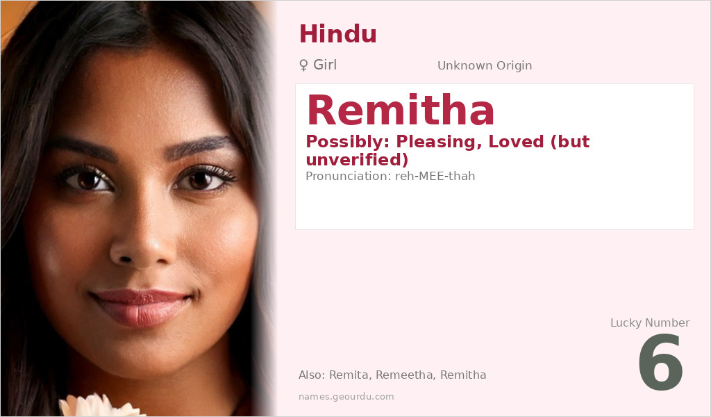 Remitha Name Meaning and Details